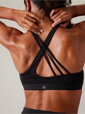 Athleta Train Free Sports Bra A-C (black)